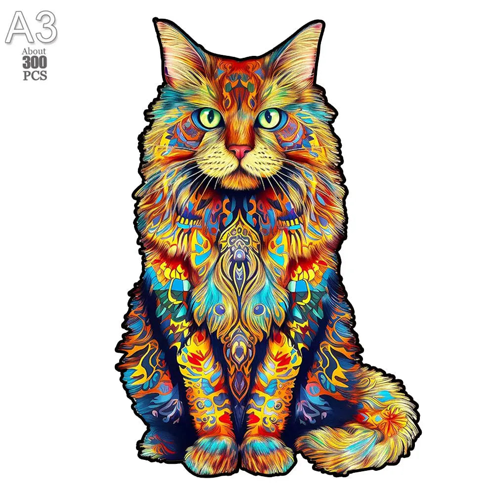 Diy wood jigsaw for kids adult dog elephant wooden animal puzzle high quality panda puzzles brain twister toys