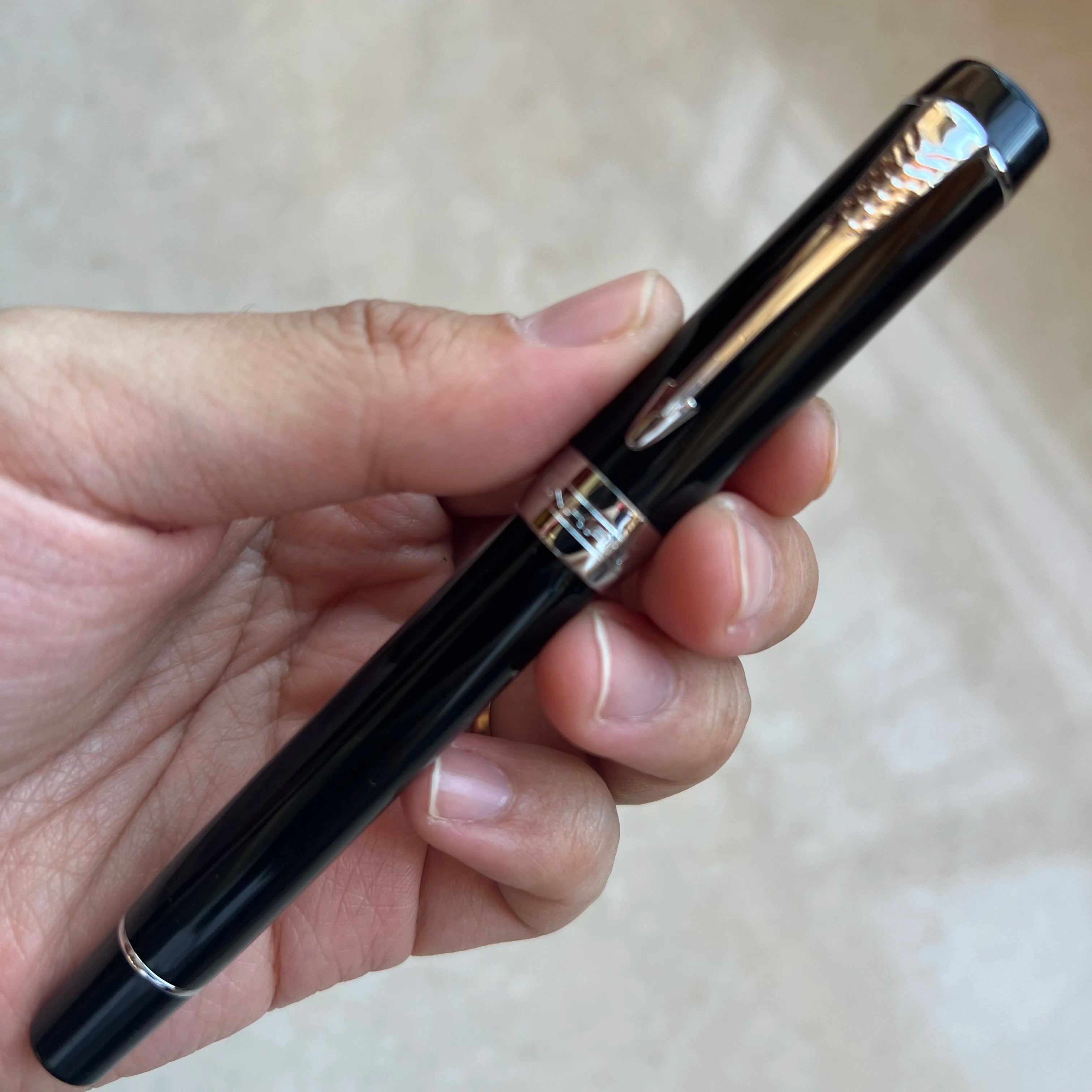 Jinhao 100 mini wooden / resin fountain pen centennial golden clip fine nib writing ink school office supplies