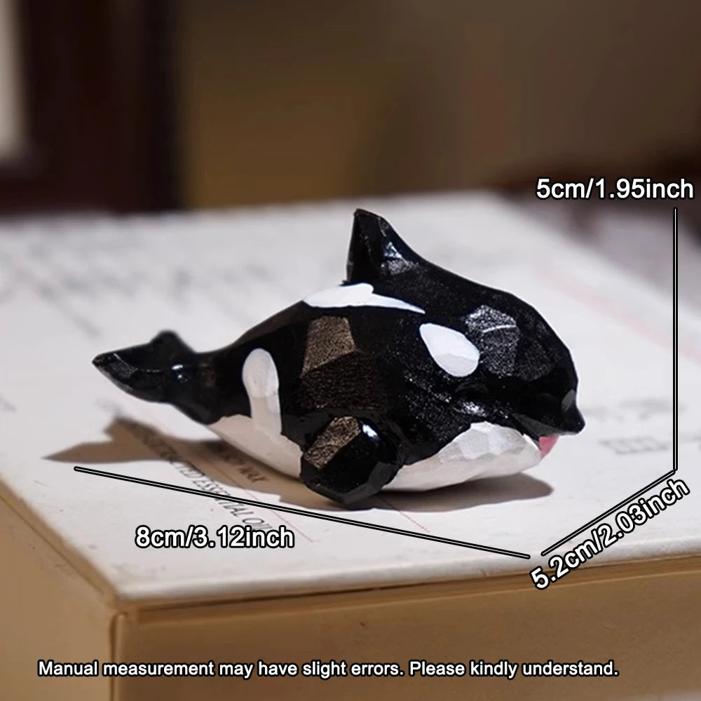 Handcrafted wood carving home decorations decoraciones para el hogar desk accessories room decor handmade shark statue