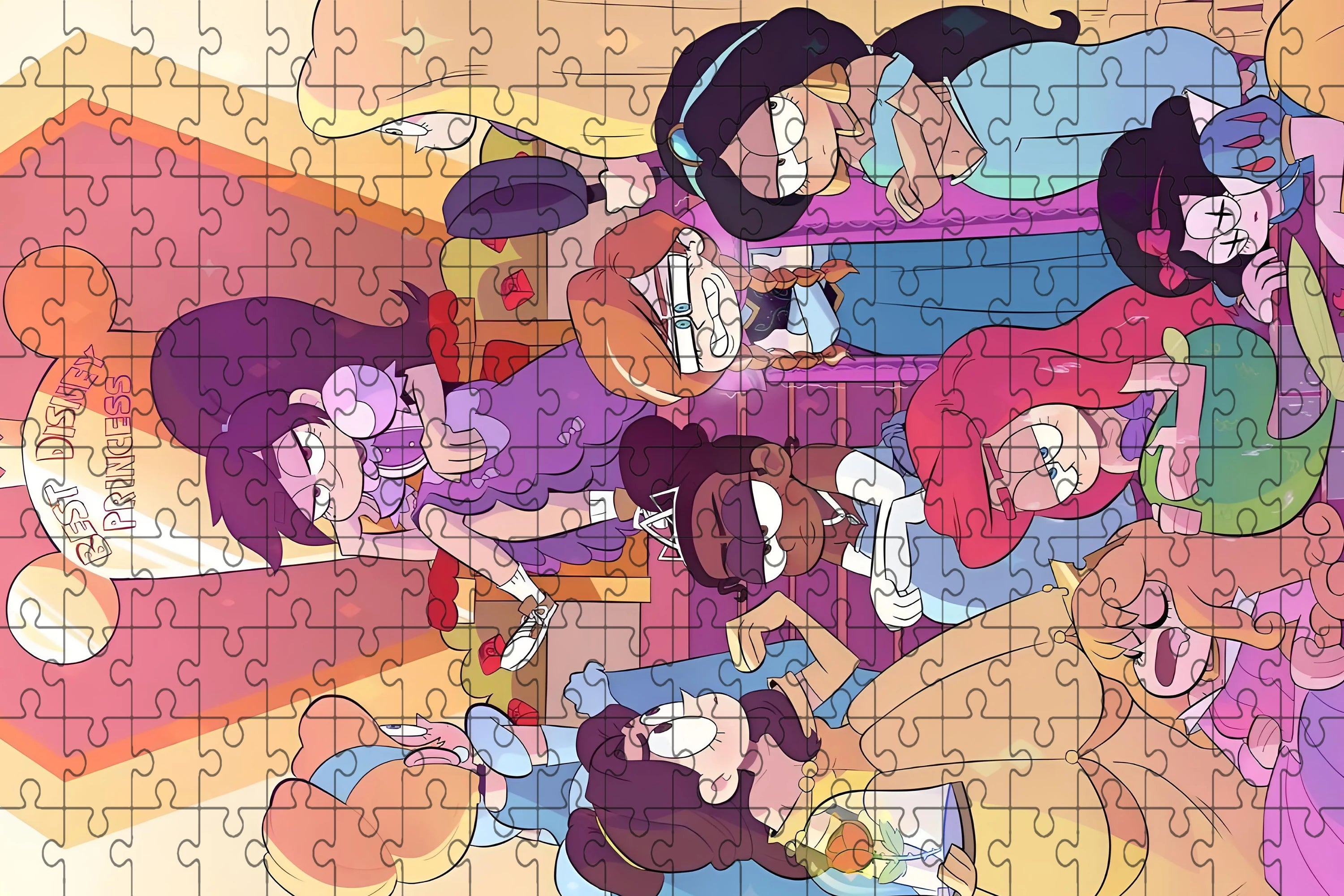 Jigsaw puzzle disney mickey minnie 108/200/300/500/1000 pieces wooden onepiece puzzles for adults toys gifts - e-200pcs