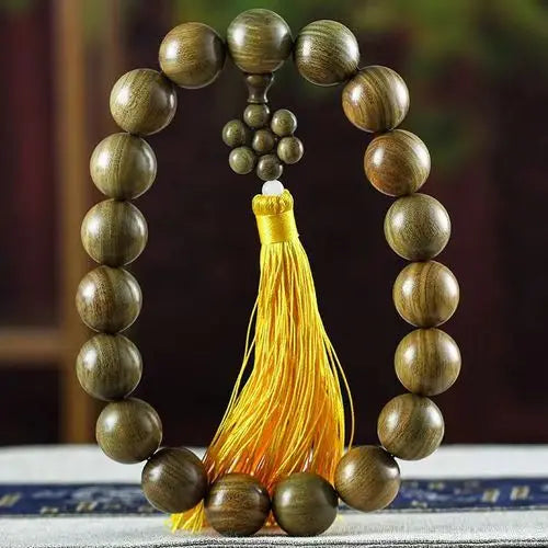 Green sandalwood bracelet argentina natural wood fragrance lasting hand-held twisted beads male and female couple hand