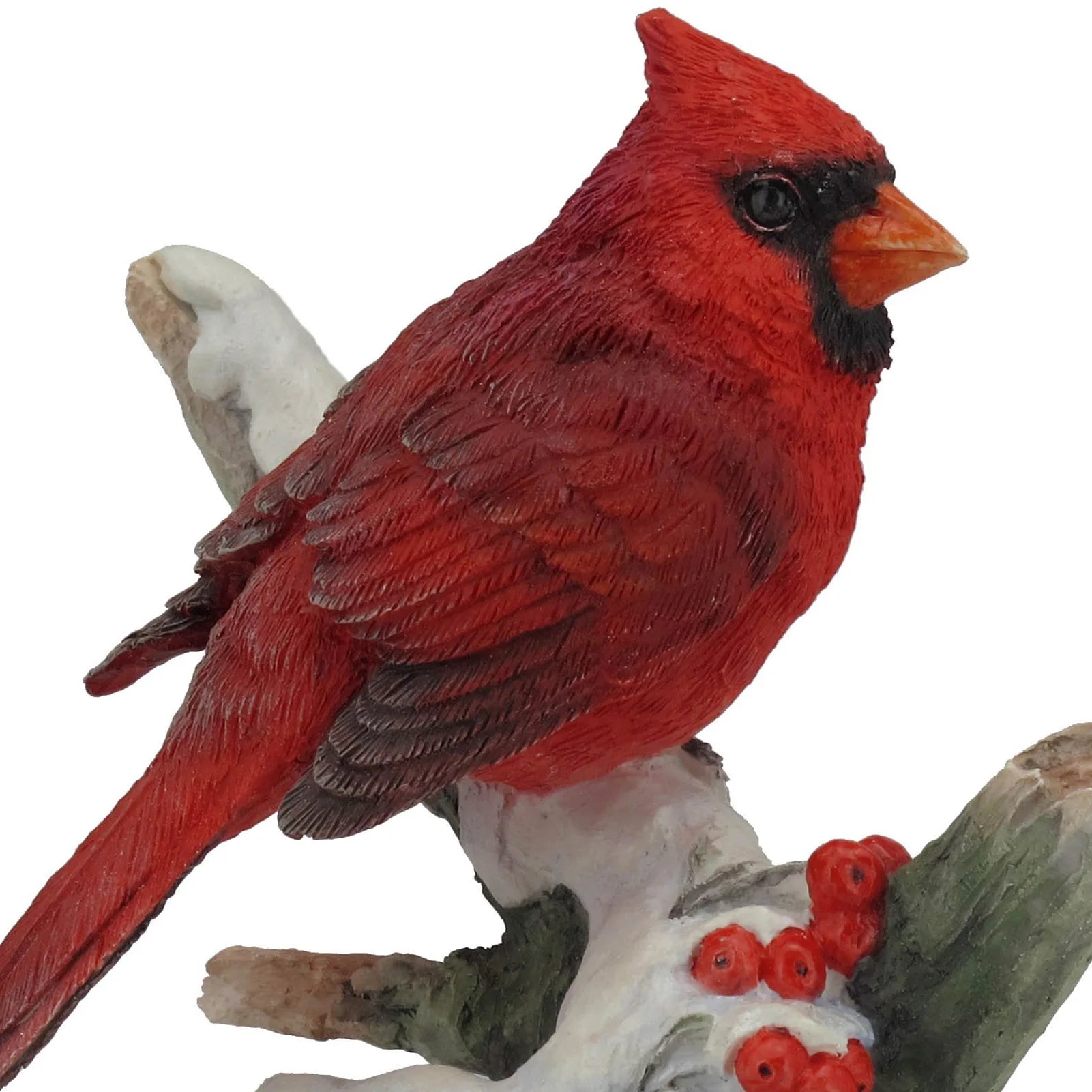 Delicate red bird wood carving ornament appearance festive season for valentines birthday anniversary gifts - decorative