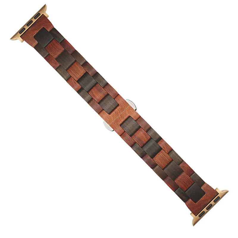 Wooden band for apple watch ultra 49mm se 44 40mm 38 42mm correa wood luxury bracelet iwatch series 8 7 6 5 4 41 45mm