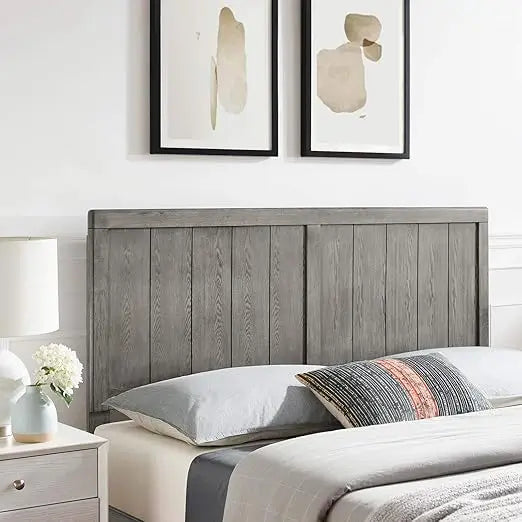 Robbie twin size wood headboard in gray - united states / b08gm8l8nf