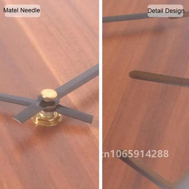 Nordic retro wooden wall clock corridor living room decoration solid wood quiet clocks hanging watch cafe store home