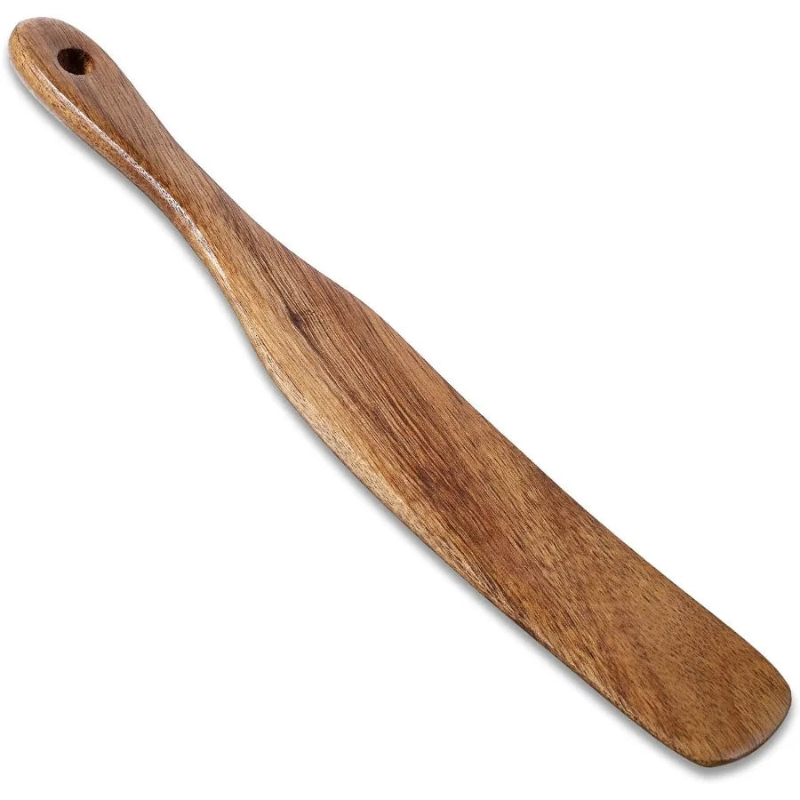 11ih-skinny-wooden-spurtle-blender-spatula-sourdough-mixer-bread-stirring-spatula-wood-utensil-tool-flat-stirring-stick-bread-s