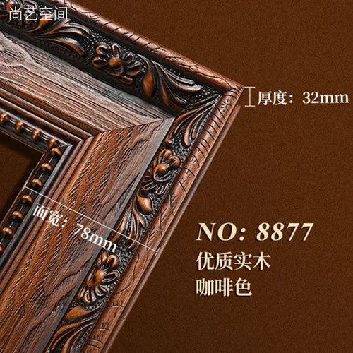 Personalized picture frame gift wall wooden family living room digital cuadros para fotos vintage home decor - dark