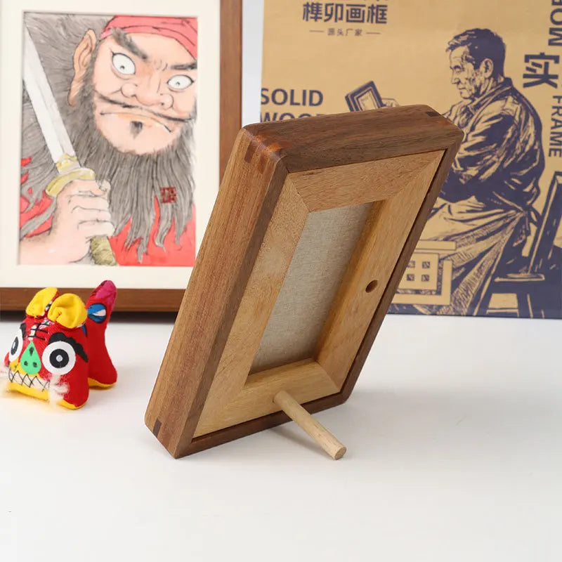 Solid wood mortise and tenon photo frame vertical horizontal decorative high-quality picture home decor