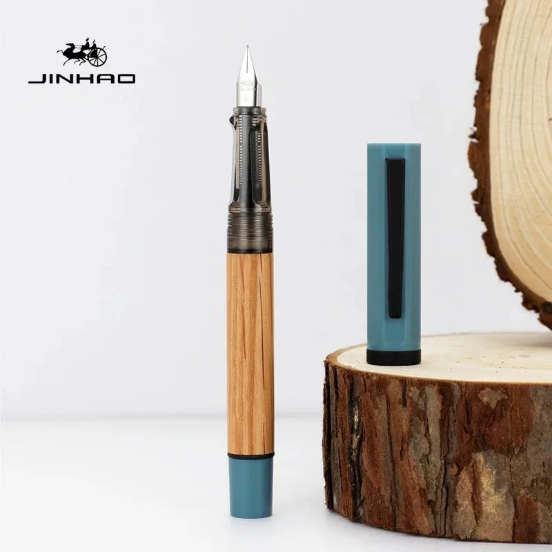 jinhao-58-wood-fountain-pen-high-quality-colors-student-f-ef-nib-ink-pen-calligraphy-pen-stationery-school-office-supplies