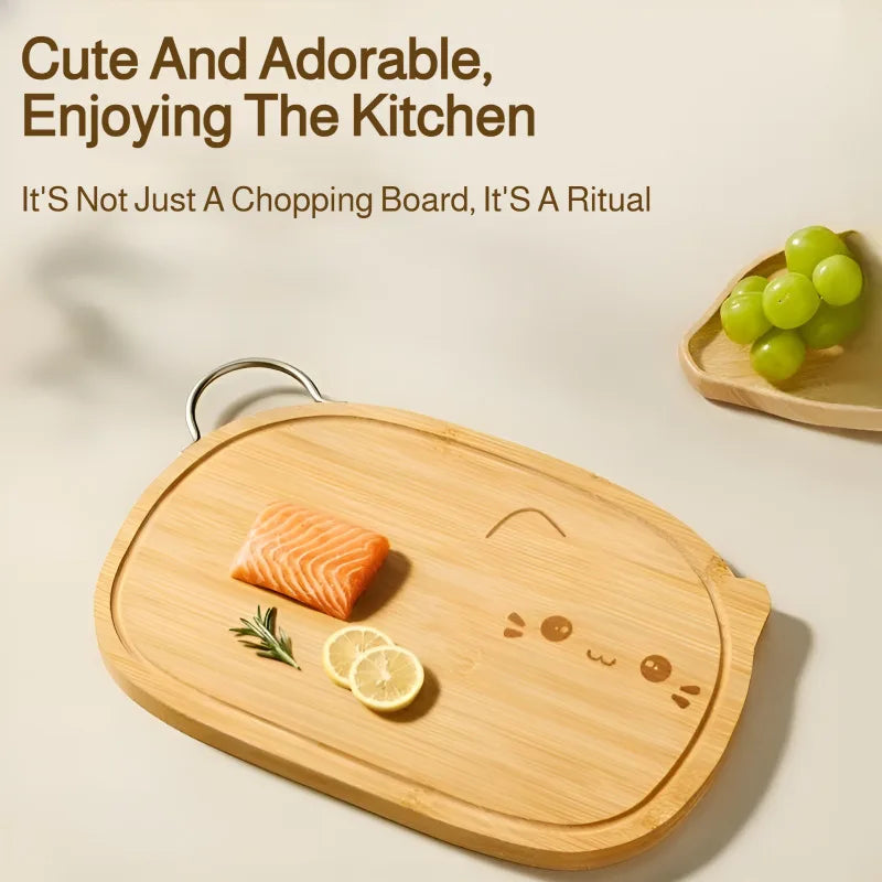 Cutting board household antibacterial and mildew-proof solid wood kitchen