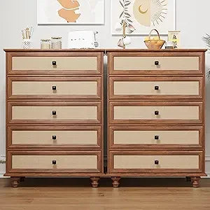 6 drawer dresser for bedroom mid century modern wide wood rustic chest of drawers wooden storage organizer dressers