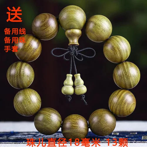 Green sandalwood bracelet argentina natural wood fragrance lasting hand-held twisted beads male and female couple hand