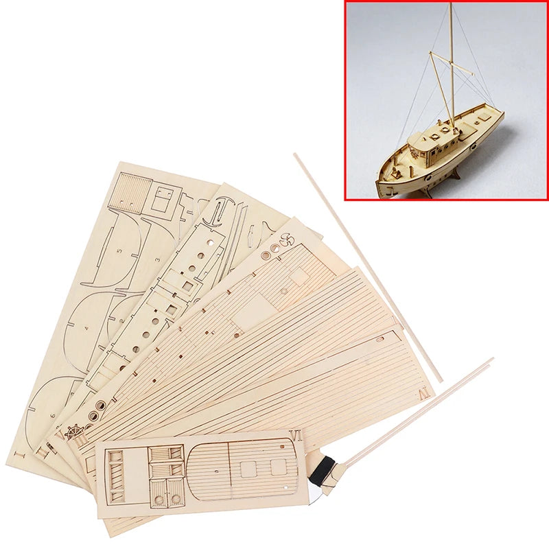 1:30 ship assembly model wooden sailboat diy kit puzzle toys gift - one size