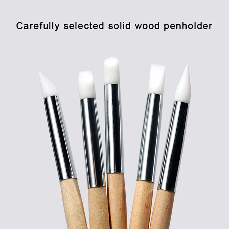 High quality wood watch dial cleaning pen carving emboss manicure brushes dust cleaner repair tools for clock 1pcs