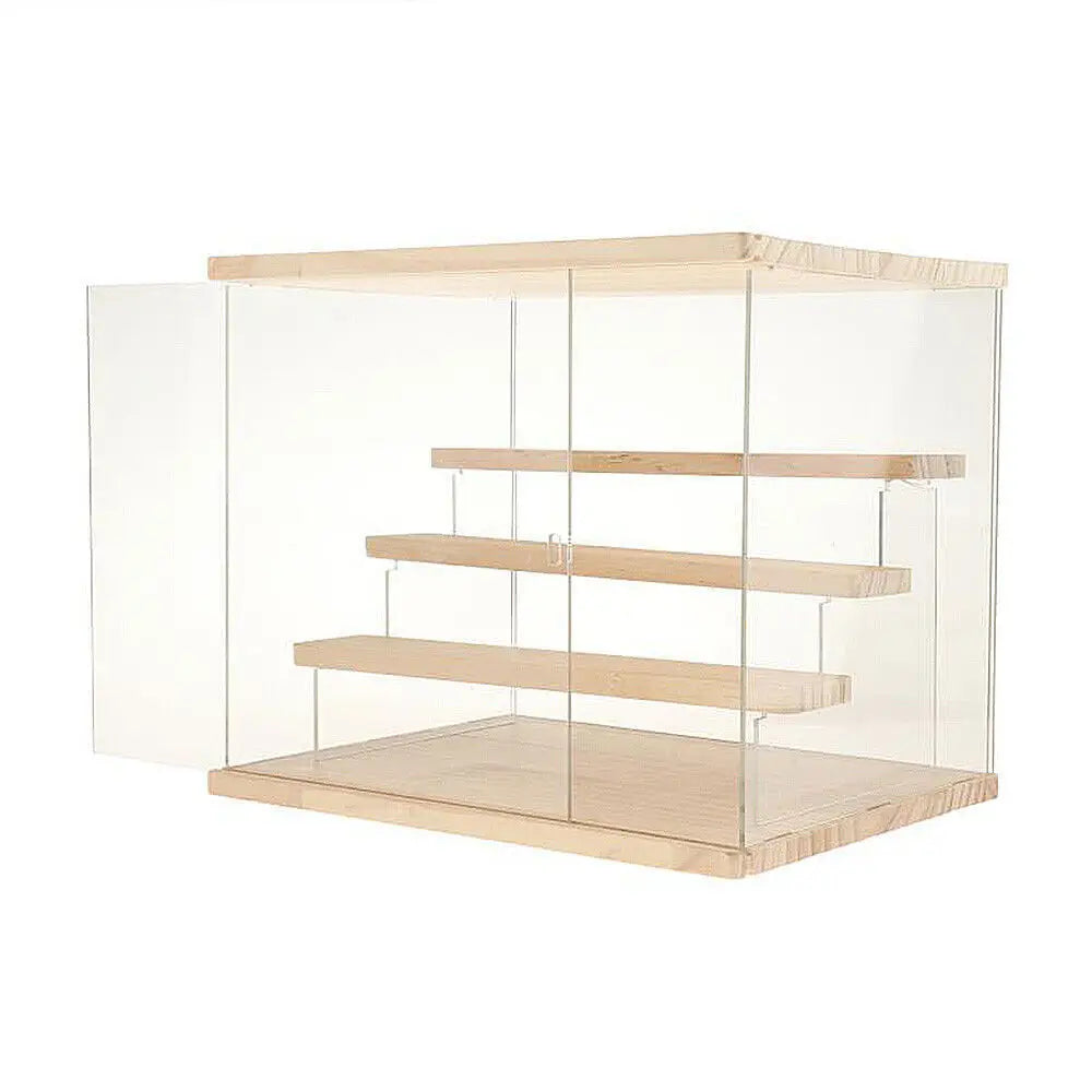 Clear acrylic display case countertop box organizer stand dustproof showcase - united states - multipurpose