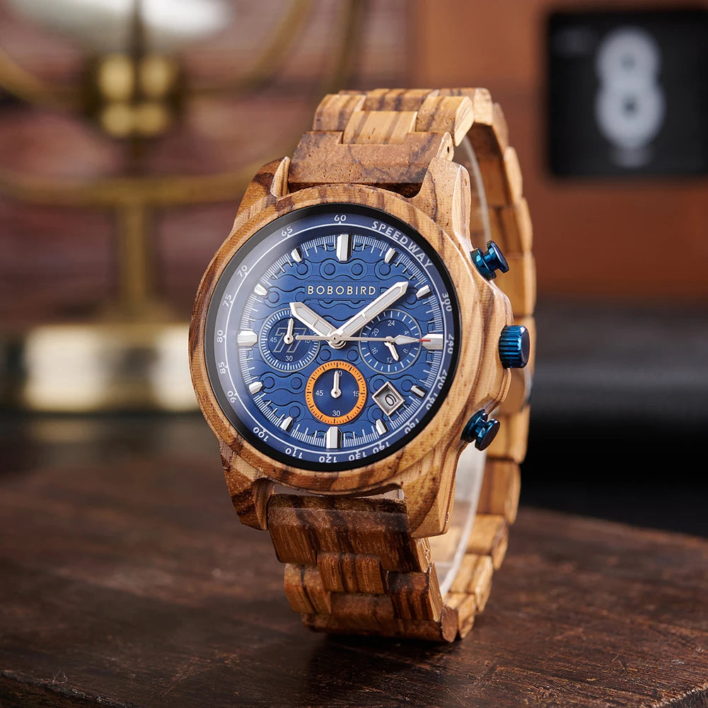Bobobird men’s wooden watch classic style eco-friendly timepiece for business casual wear christmas gift him
