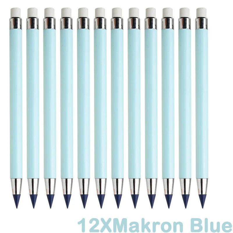 12 colors unlimited writing color pencil no ink novelty eternal pencils pen art painting school office supplies