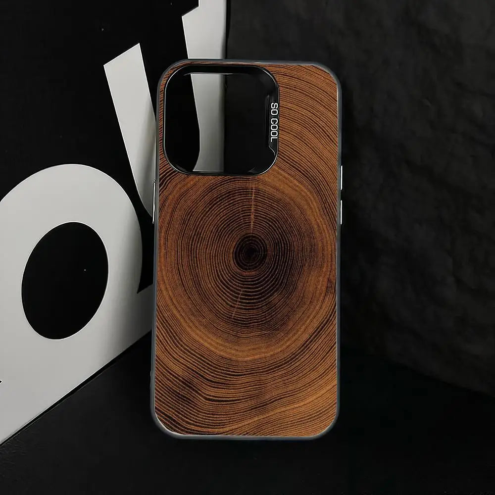 Wooden board plane case for iphone 16 15 14 13 12 11 pro/ max/plus shock-proof rear cover anti-fingerprint