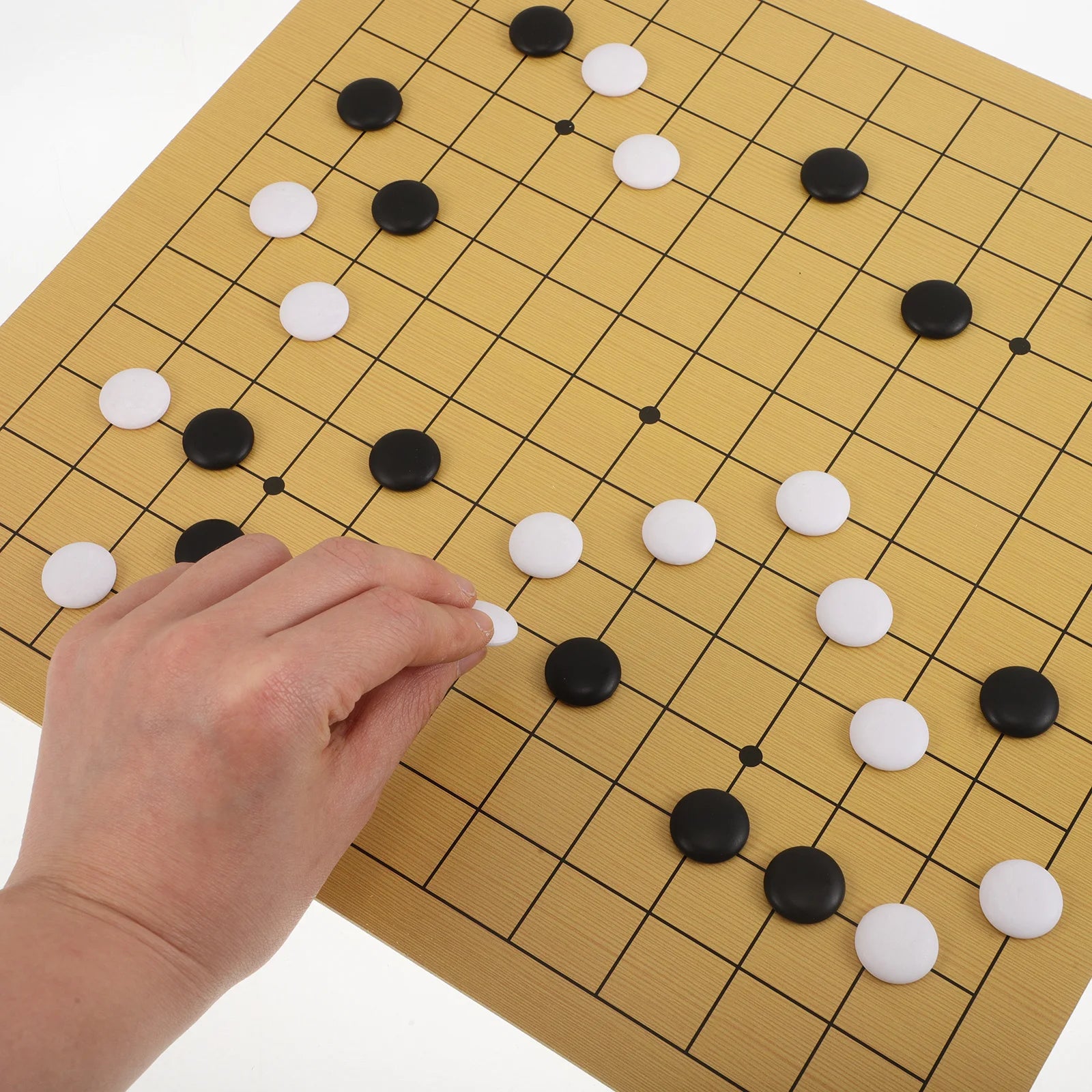 ’s go game set double-sided board 9x9 13x13 cute bear cartoon design lightweight portable travel strategy