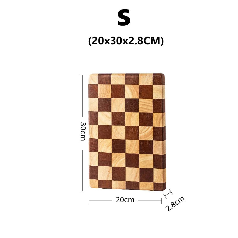 Wxcoo cutting board solid wood household tray mosaic boards wooden chopping blocks kitchenware - s