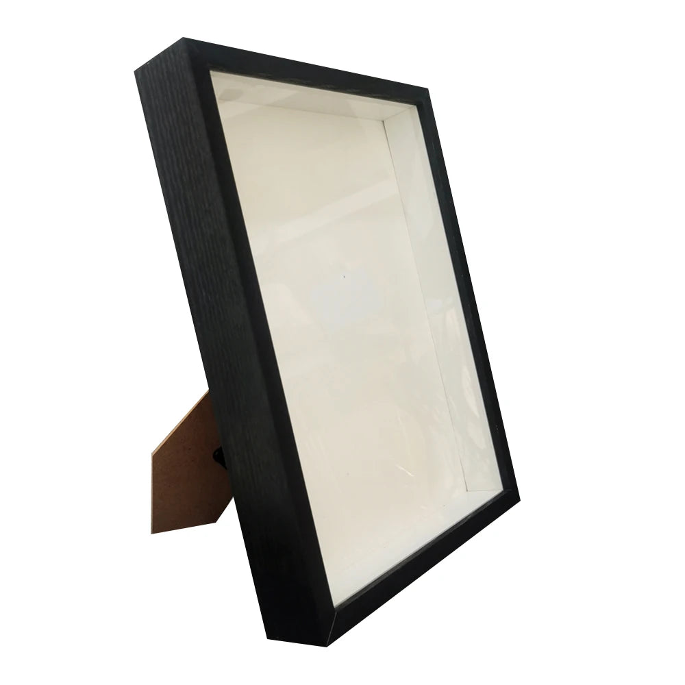 Shadow box frames bouquet display flower case depth 3cm wooden photo frame for displaying three-dimensional gift