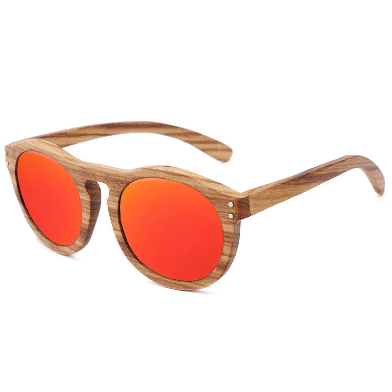2023 new 100% real zebra wood sun glasses women round wooden sunglasses uv400 fashion sunglass sport driving oculos