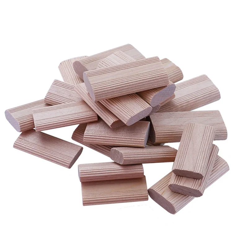 Aa81-50 pieces of 6mm domino wooden dowel connectors beech wood plugs woodworking furniture splicing easy install