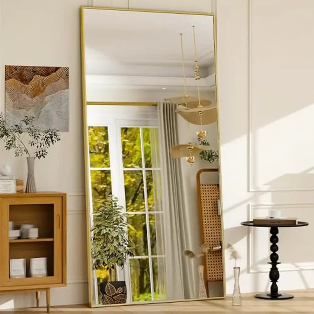 76x34-aluminum-alloy-thin-frame-full-length-mirror-hanging-leaning-rectangle-floor-mirror-bedroom-dressing-gold-hd-glass