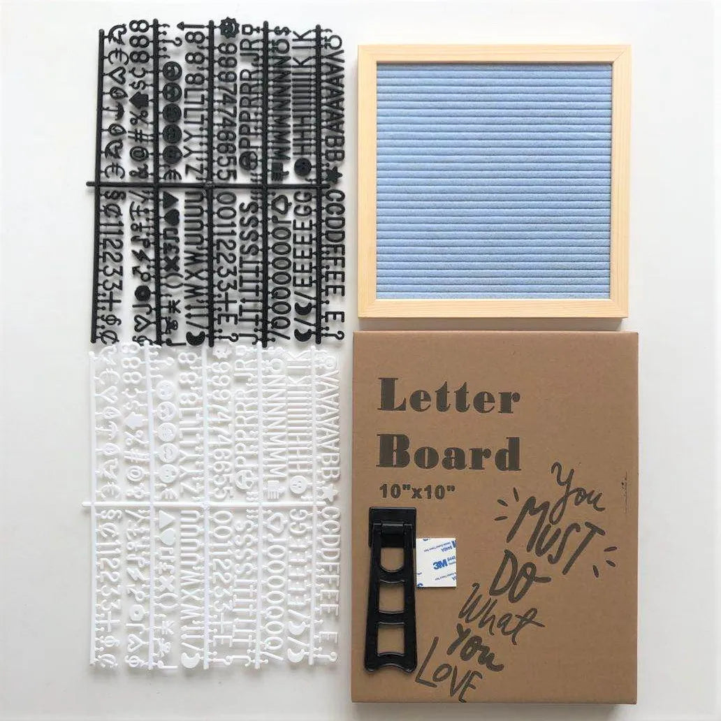 10*10 felt letter decorative boards wood message board birthday party letterboard 460 letters photo frame with bracket