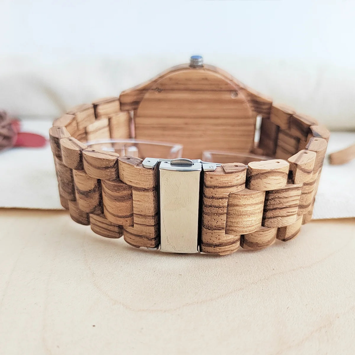 Vintage wooden wrist watches for men & women leather strap clock quartz wood personalized men’s birthday gift wholesale