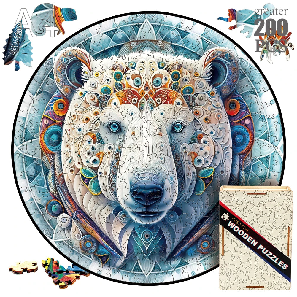 Animal wood puzzle cat fox peacock montessori toys for innovative jigsaw children diy crafts novel products