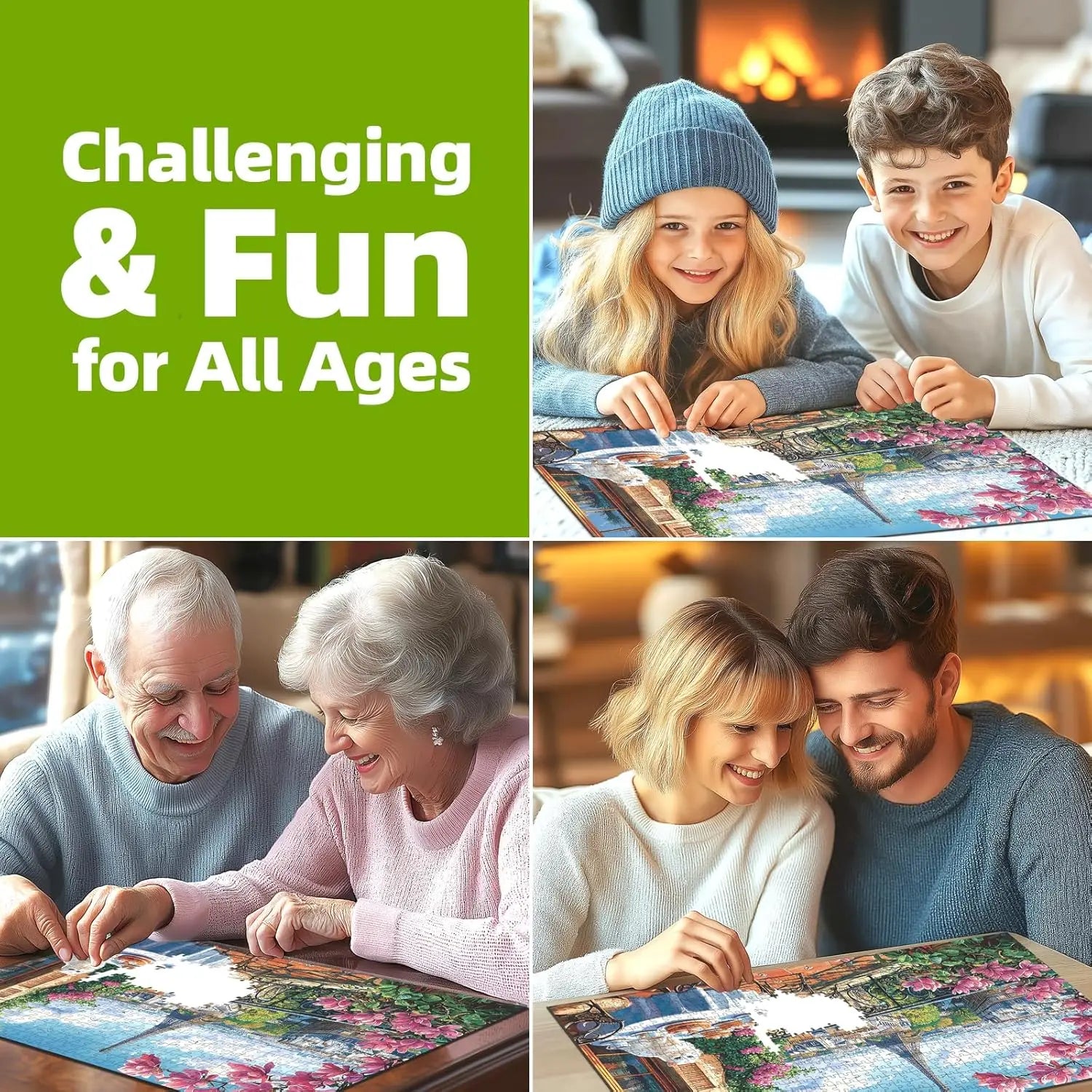 Adult paris springtime tea cat jigsaw puzzle 1000/500/300/120 pieces stress relief entertainment toys puzzles christmas