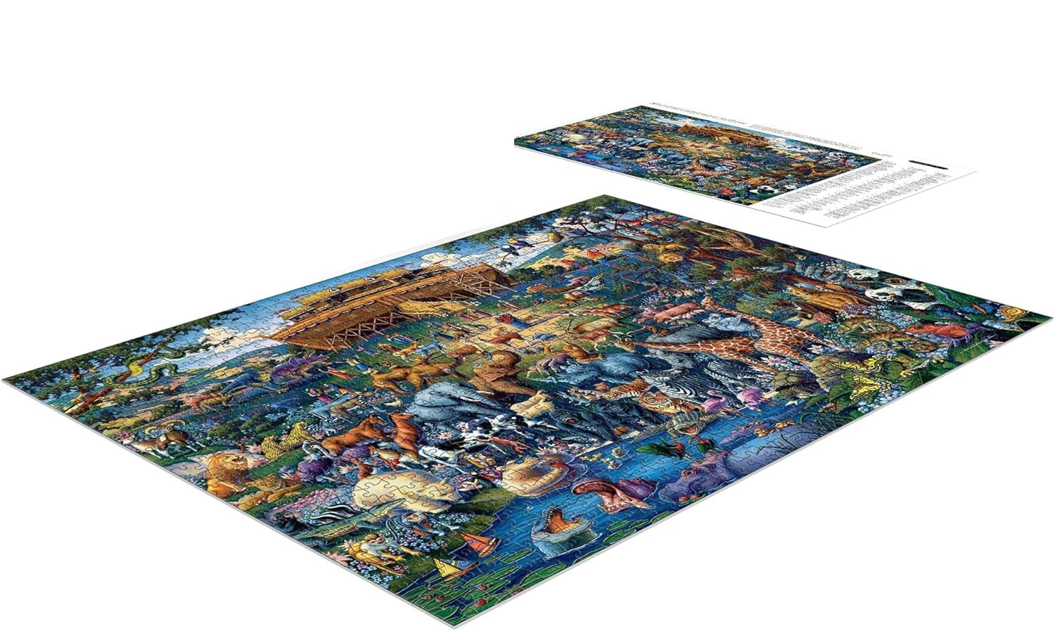 75*50 jigsaw puzzle animal world paper 300/500/1000 pieces perfect classroom home decor holiday birthday gift - 75x50cm