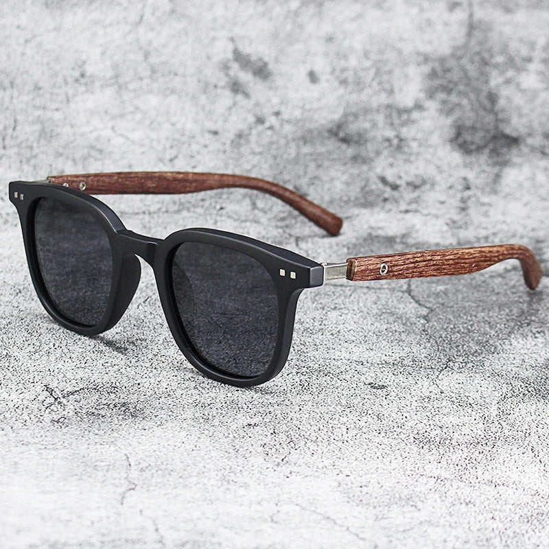 New arrival men vintage wooden frame sunglasses classic brand sun glasses coating lens driving eyewear for men/women