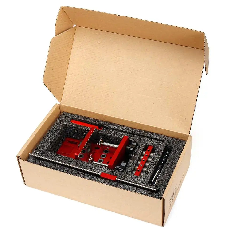Pocket hole locator jig kit system for wood working joinery step drill bit 3 in 1 carpenter woodworking hardware tools