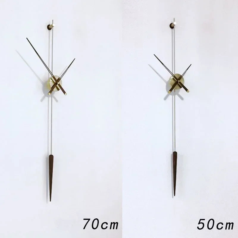 Modern large wall clock living room spain wood clocks art individual watches noiseless interior ornaments minimalist
