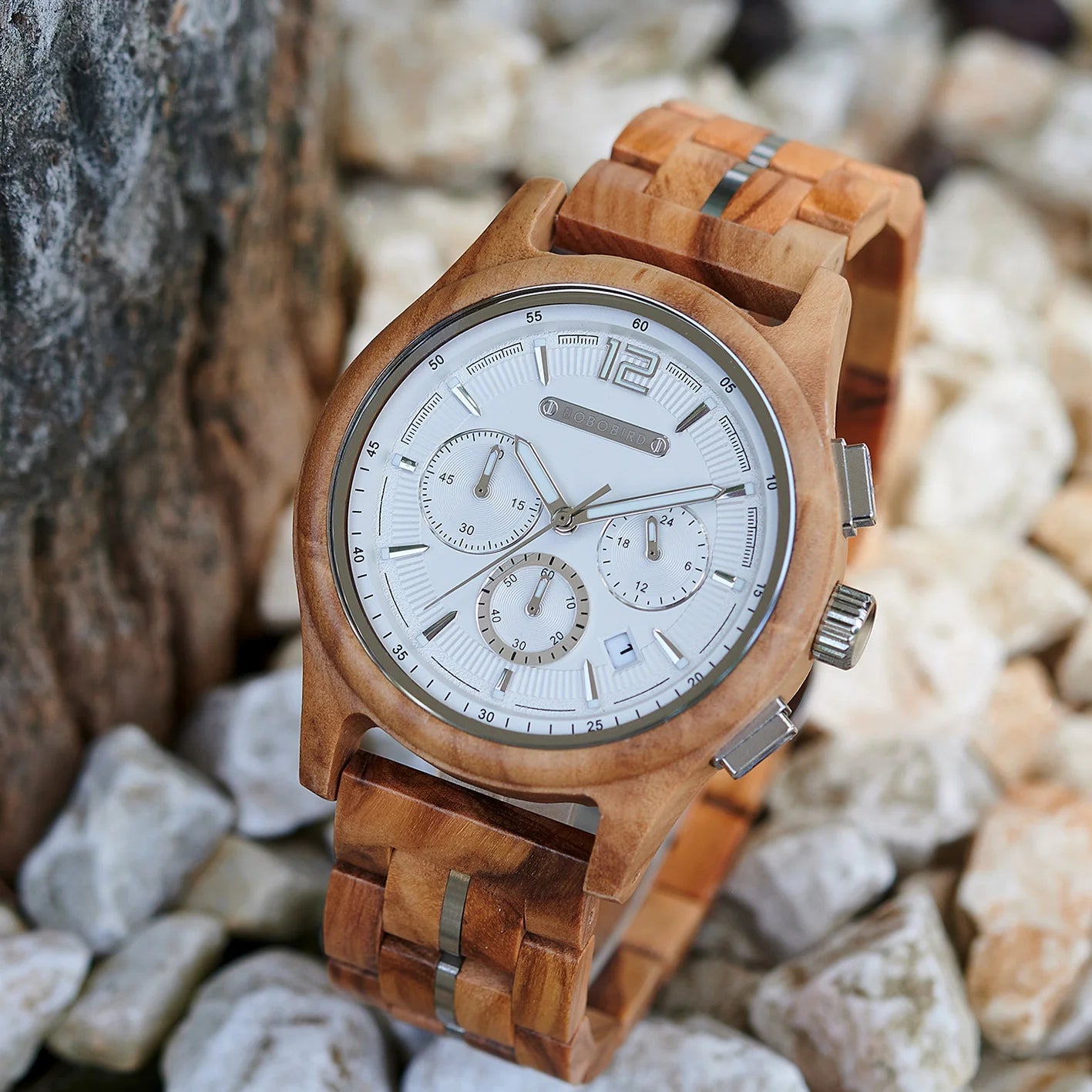 Bobobird men’s wooden watch quartz luxury wristwatch clock eco-friendly natural wood timepiece gift for him support