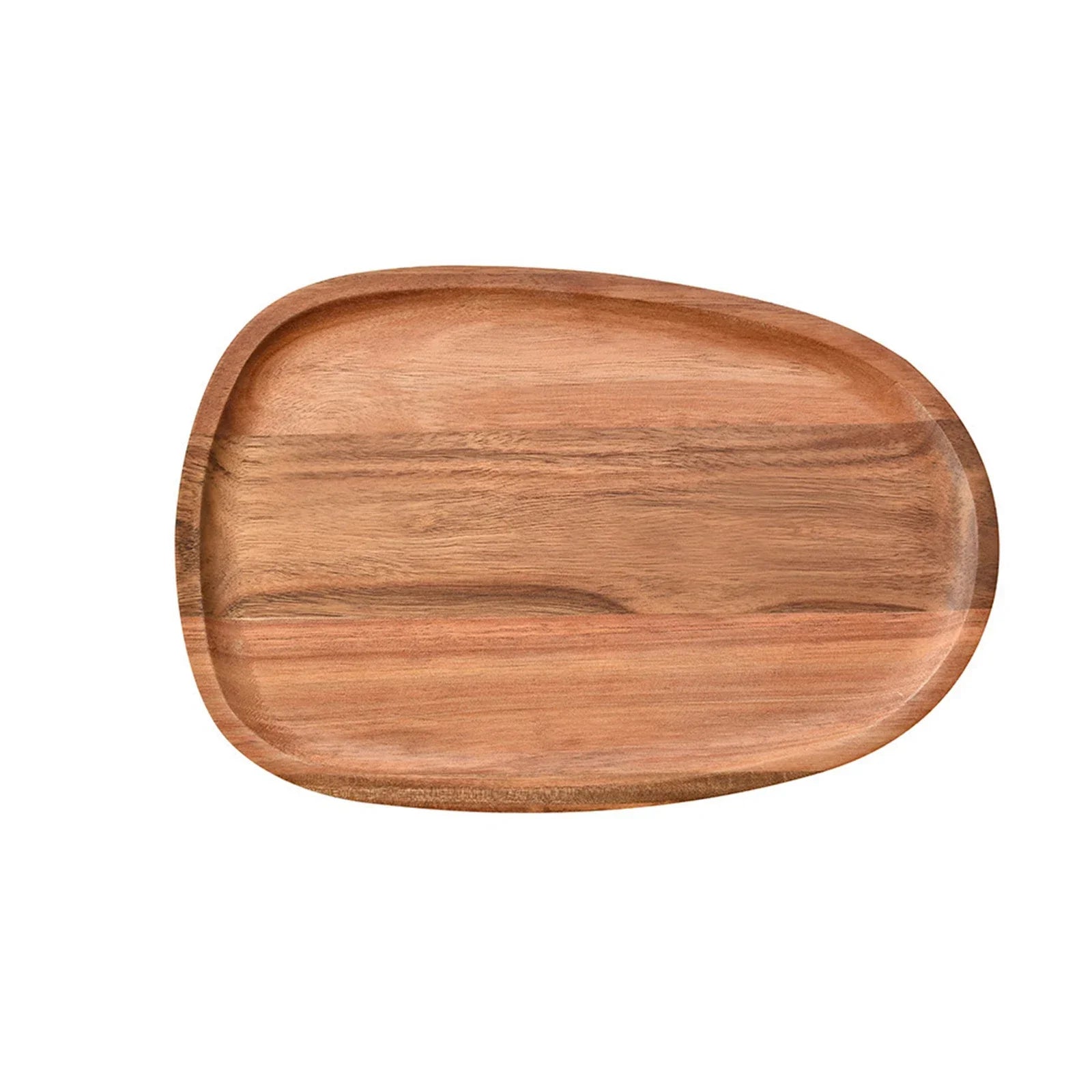 Solid wood dinner plates irregular oval serving tray fruit dishes dry sushi tea bread wooden plate home decoration