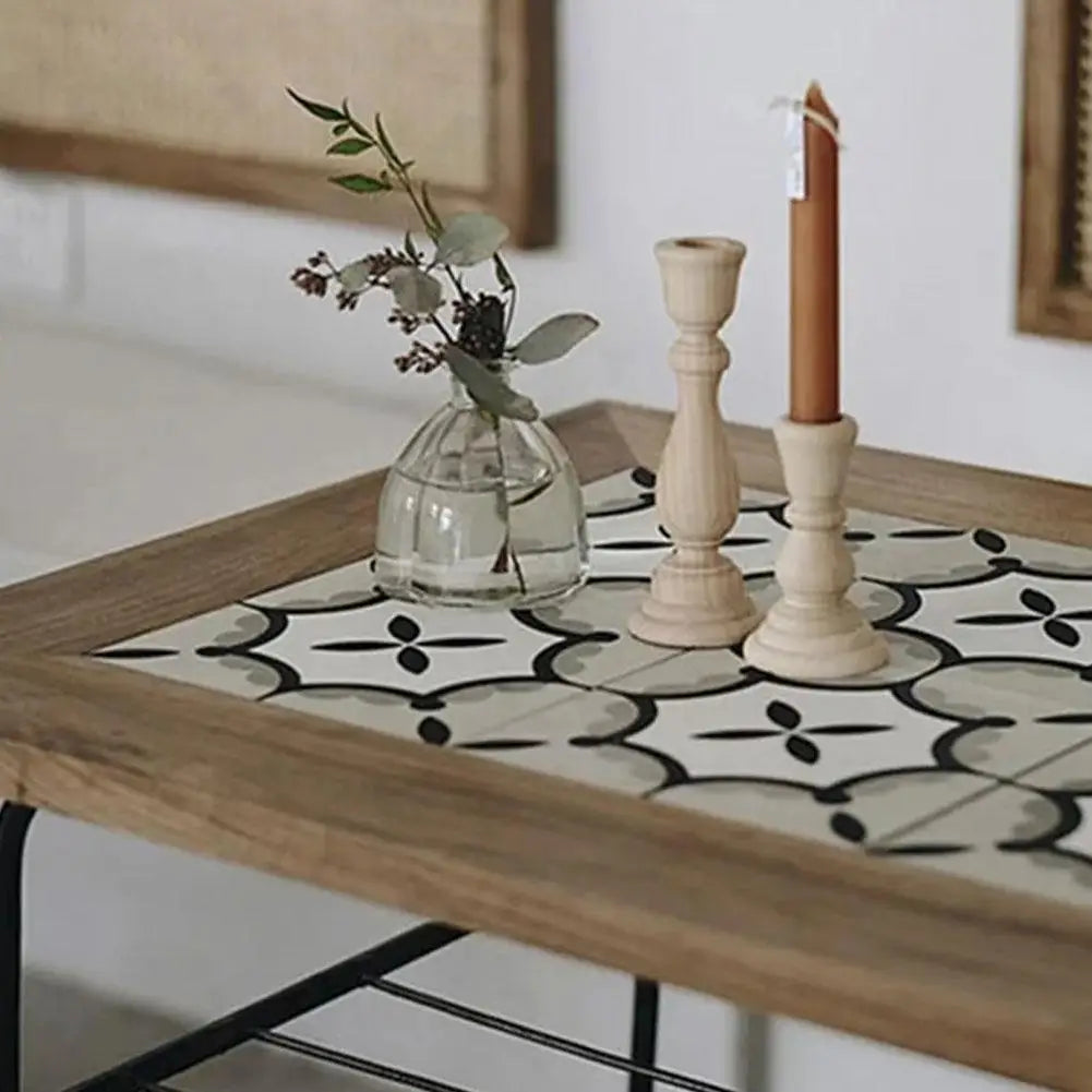 Wooden candle holder for wedding decorations retro wood classic candlestick andle stand party living room home