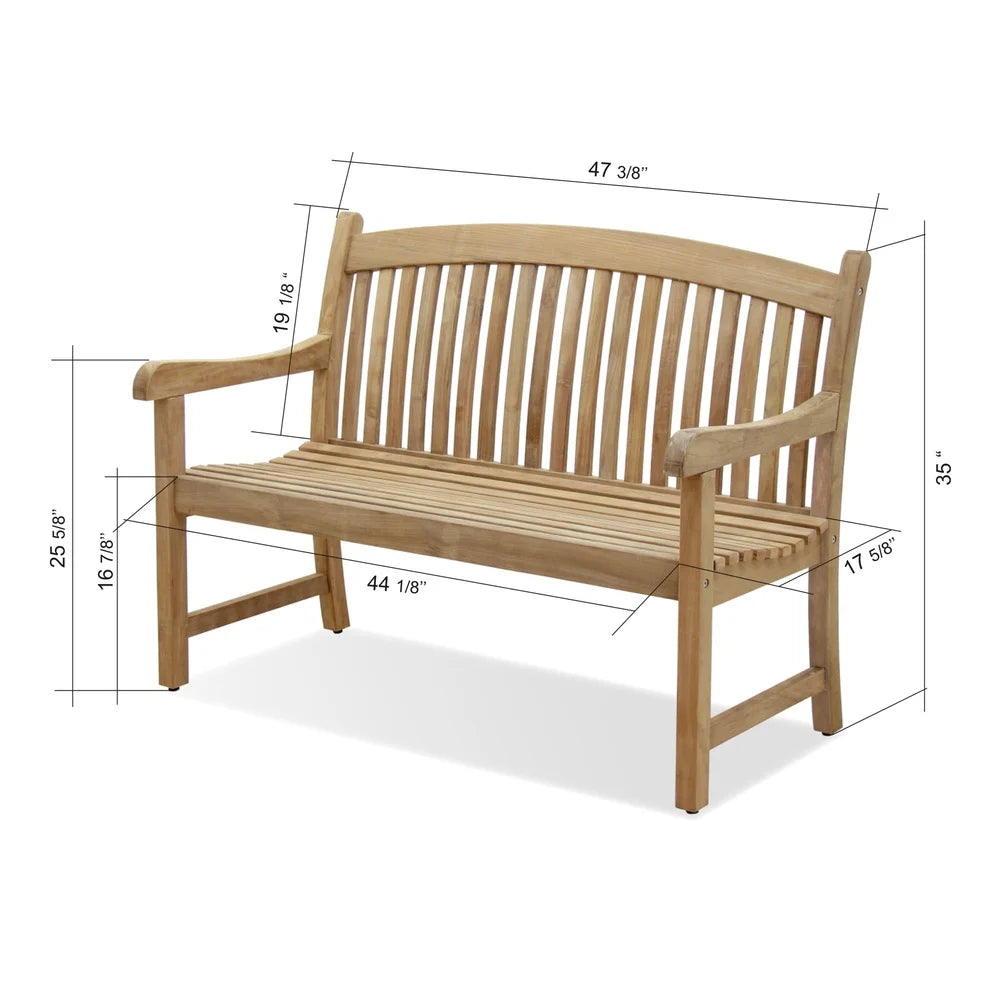 High quality 100% fsc teak wood patio bench outdoor indoor use comfortable durable elegant design lightweight storage