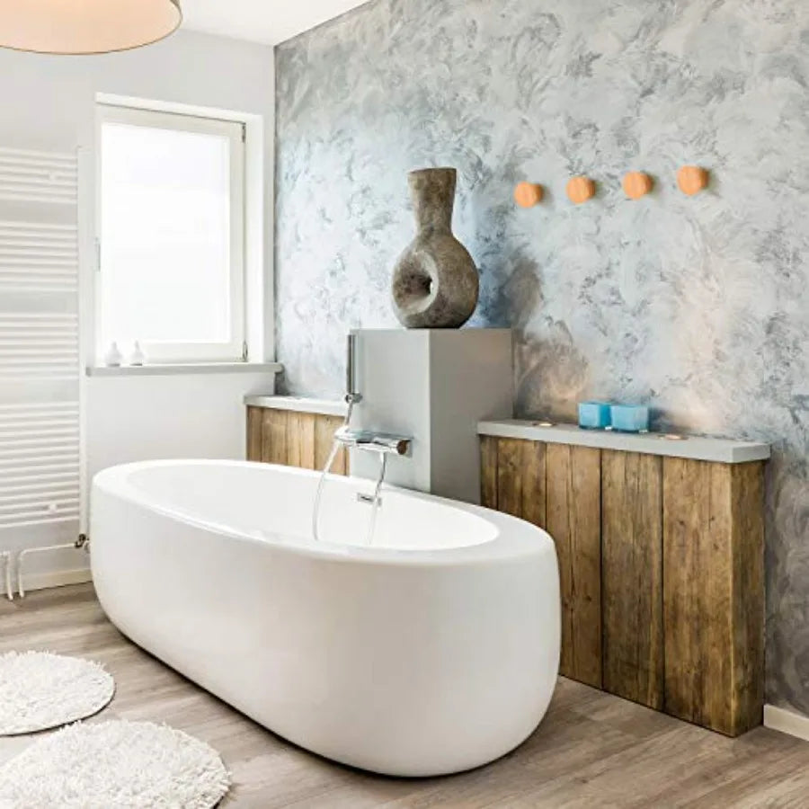 4 packs wood wall hooks wooden pegs for hanging coat heavy duty robe hat rack modern handmade single decorative woode