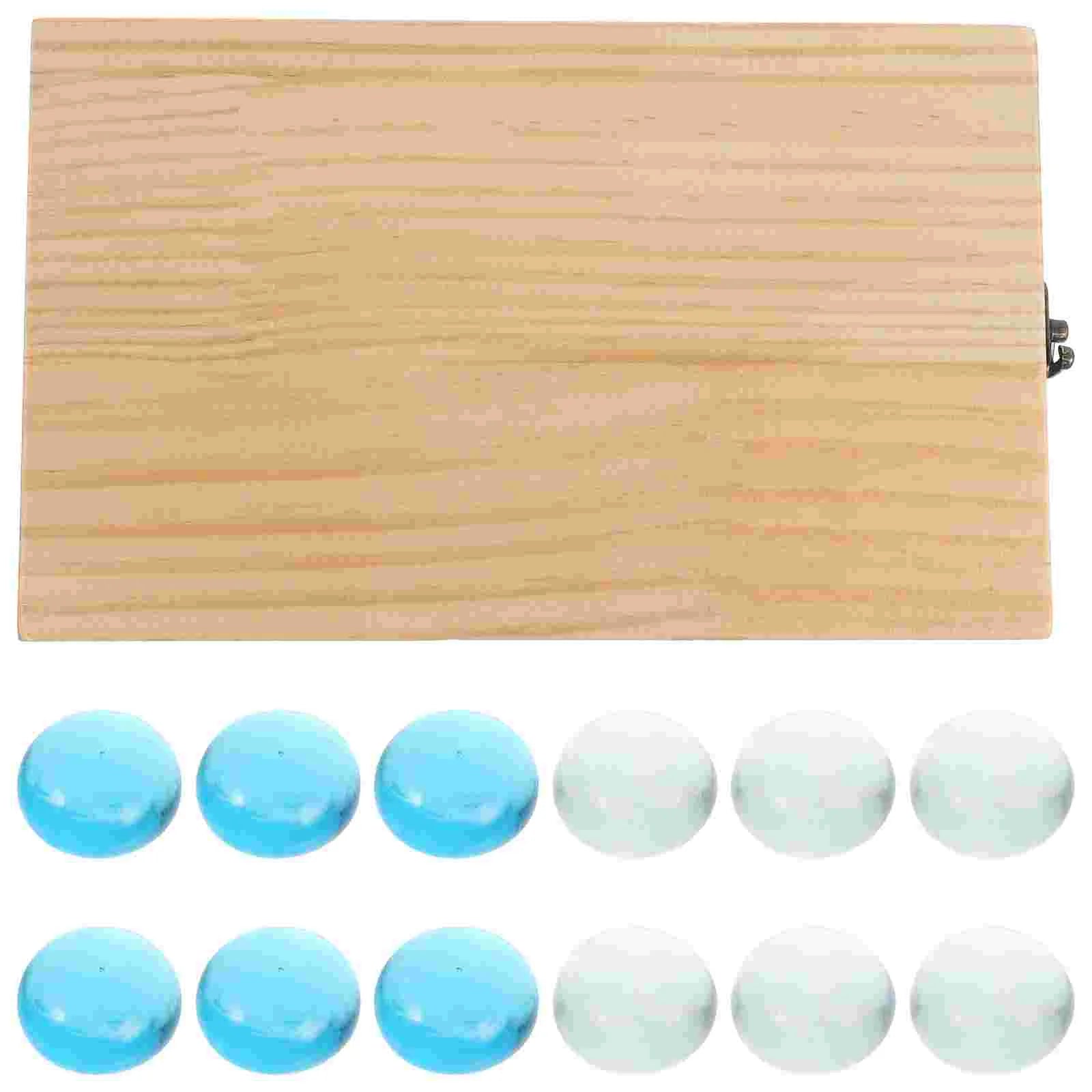 1 set of mancala chess plaything portable training children mancala beads game for kids - assorted color