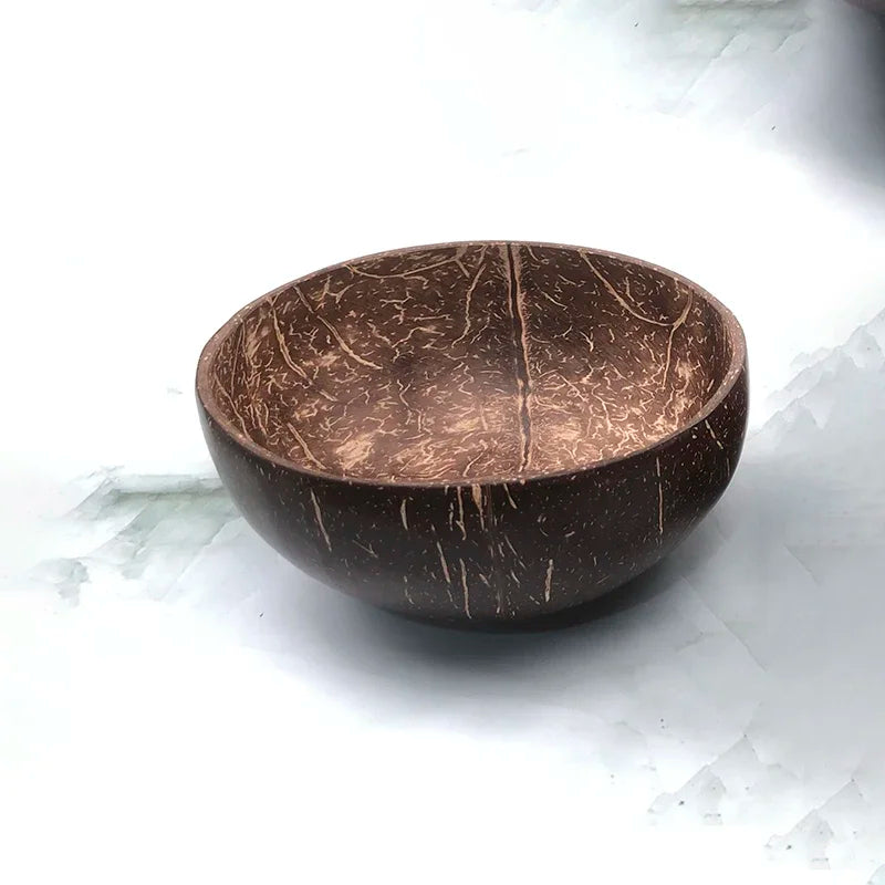 Pure natural coconut wooden bowl spoon kitchenware exquisite craftsmanship rice dessert salad noodle mousse pasta