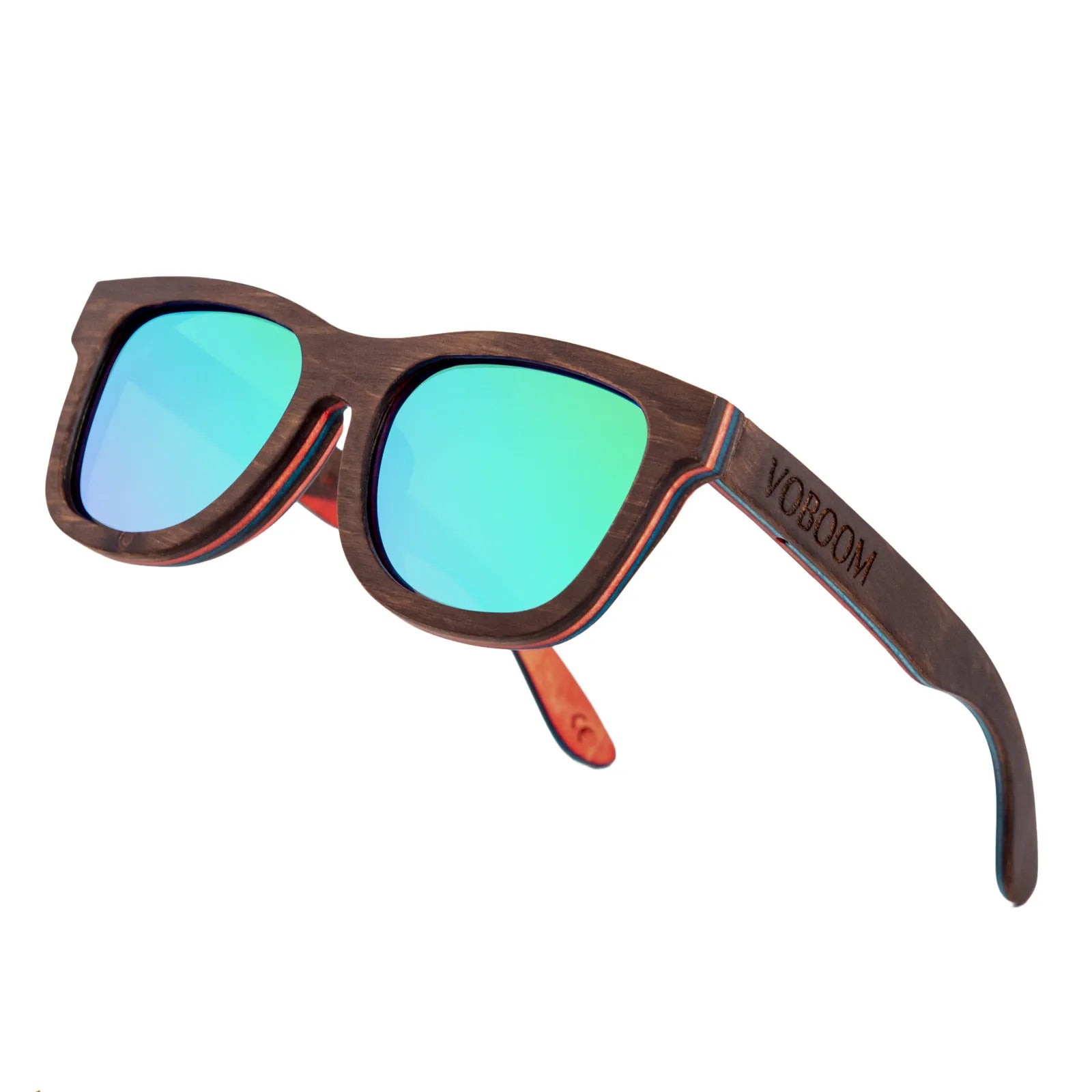 Voboom unisex carved design sunglasses polarized classic bamboo wooden sun glasses natural men women retro handmade
