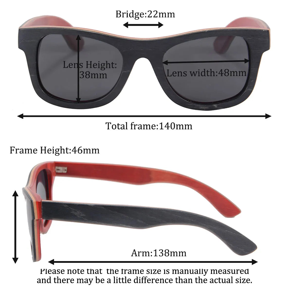 Wood polarized fishing glasses layer wooden sunglasses men’s sunglasses polarized women sakteboard handmade