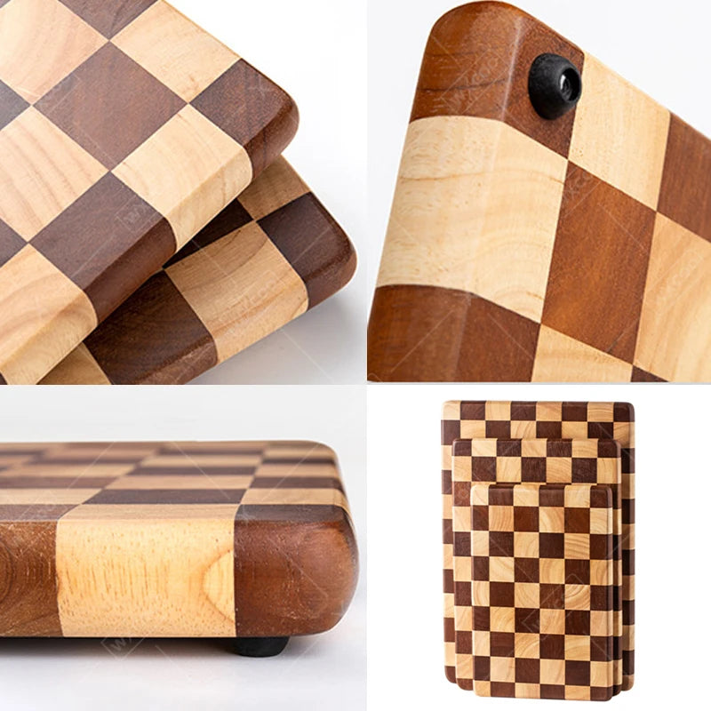 Wxcoo cutting board solid wood household tray mosaic boards wooden chopping blocks kitchenware