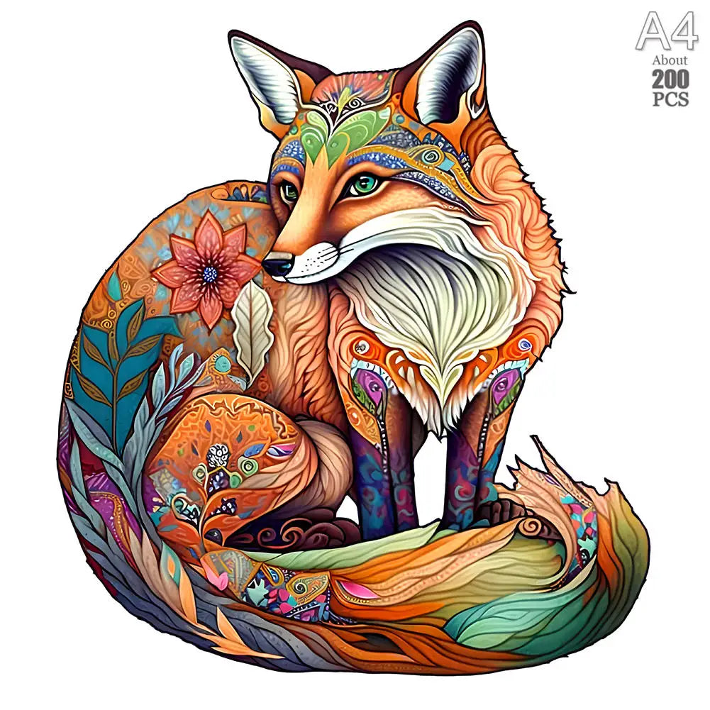 Lovely cat wood jigsaws creative games brain twister holiday gifts wooden animal puzzle kids adults high-quality diy