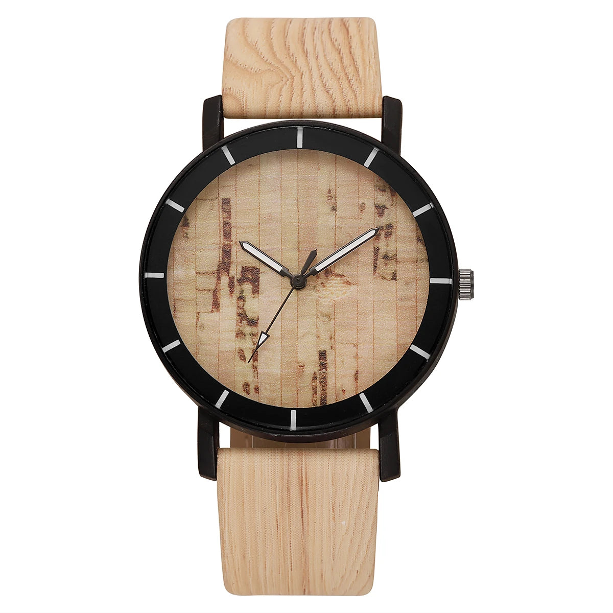 Fashion women watches casual wooden leather strap quartz wristwatches ladies clock reloj mujer - mb307-2