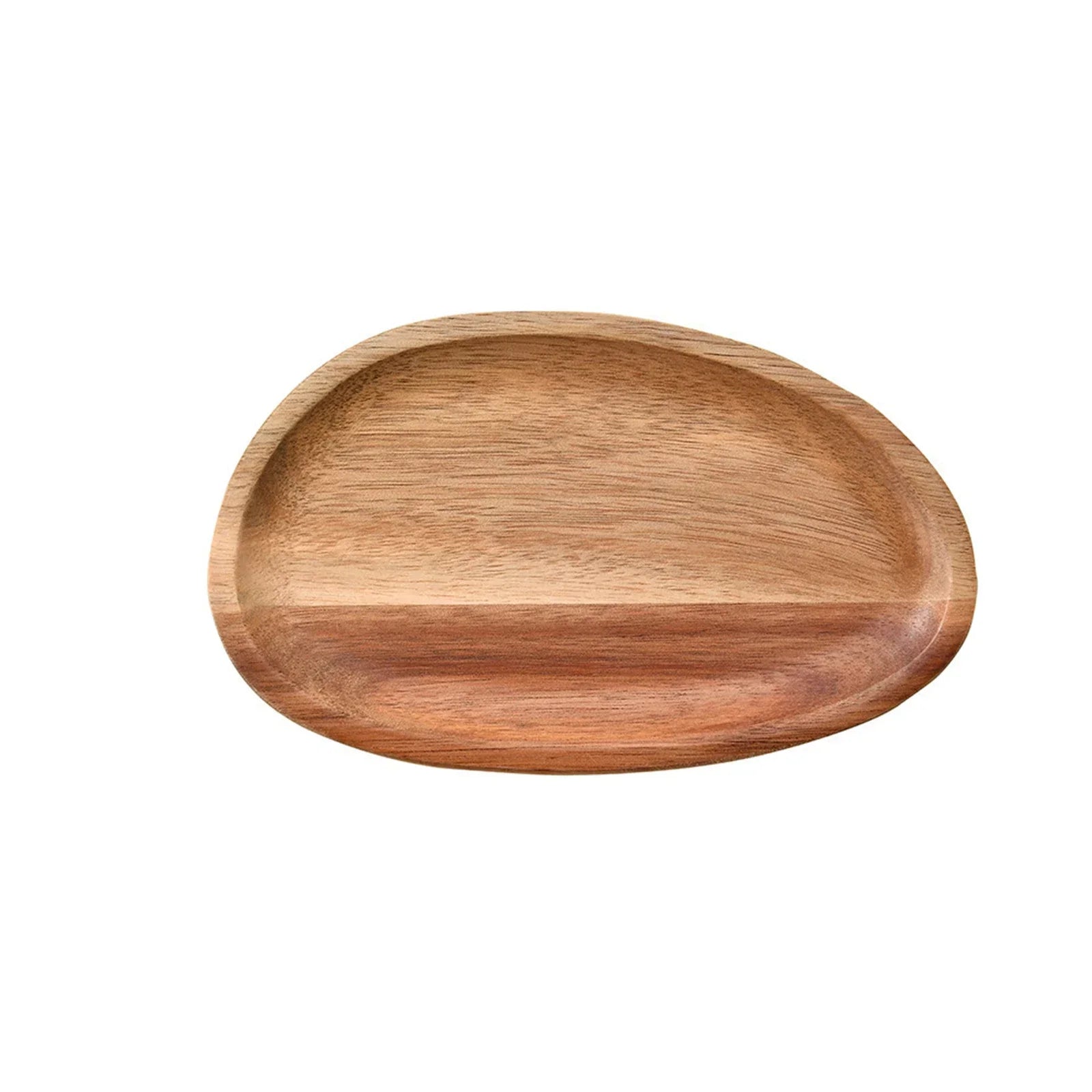 Solid wood dinner plates irregular oval serving tray fruit dishes dry sushi tea bread wooden plate home decoration