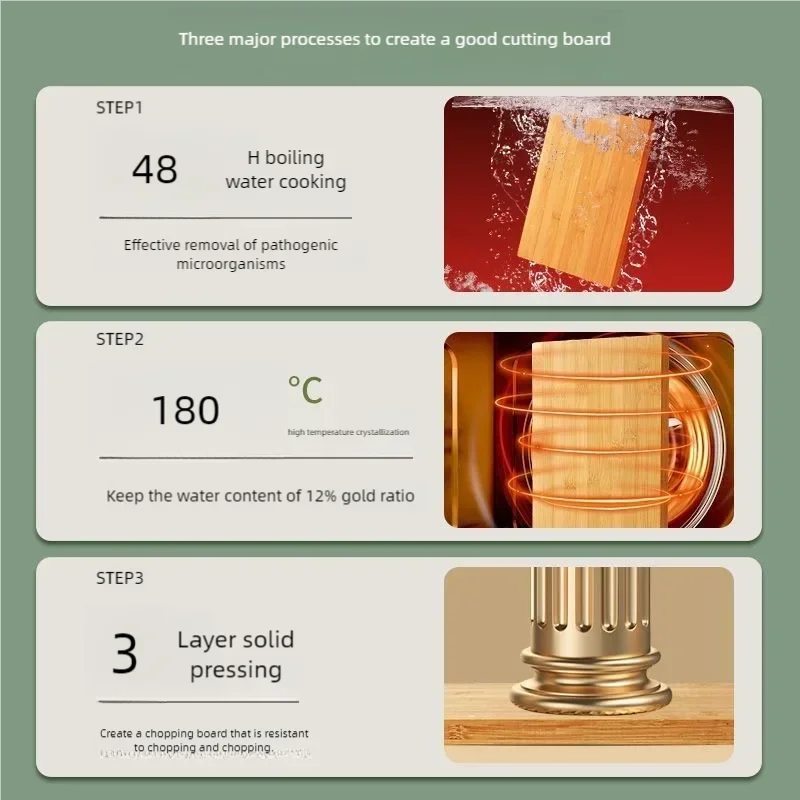 Kitchen bamboo cutting board knife rectangular thickened solid wood chopping fruit